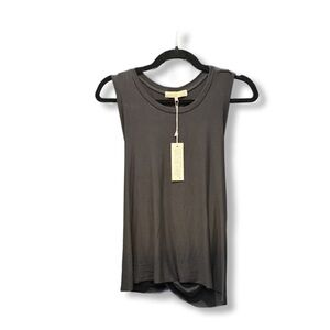 JOAH BROWN Cross Back Tank- Black- OS- NWT